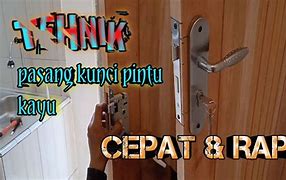 Cara Memasang Slot Pintu Bulat Dari Kayu Bulat